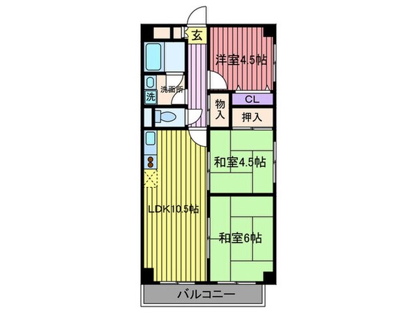 オリエントマンションの物件間取画像